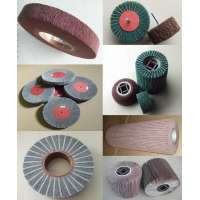 Wire Drawing Non Woven Abrasive Polishing Flap Wheel Flap Brush