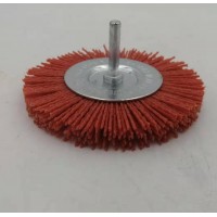 Hot Sale 4inch 100mm Nylon Abrasive Nylon Brushes Radial Bristle Abrasive Fiber Brush Polishing Wire Wheel Brush