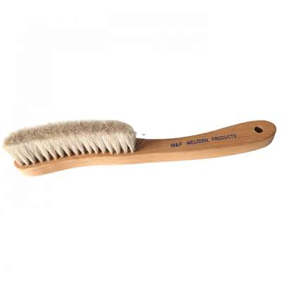 stocked long beech wooden handle horse hair brush/bed brush /hat brush