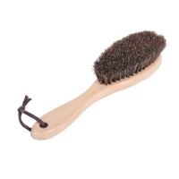 Black horse hair primary color schima superba clothes brush for cleaning brush