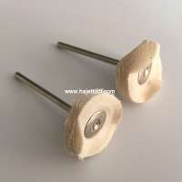 wool polishing wheel brush jewelry polishing brush Mounted White Buffing Wheel