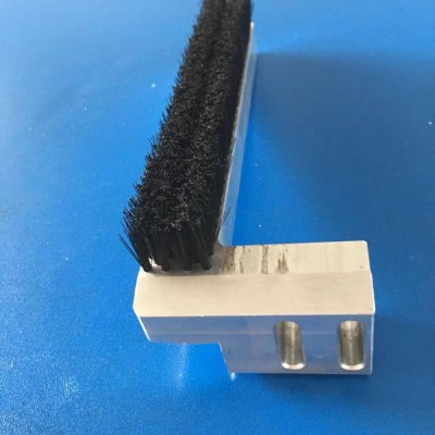 aluminum alloy holder  double row Strip Brush Of All size       dust-proof strip cleaning  row brush   Metal base square brush