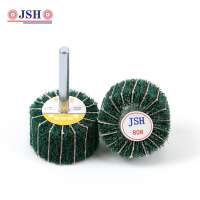 High security abrasive polishing brush mop nylon non woven flap wheel