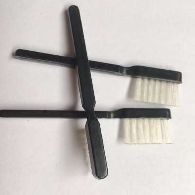 factory hot-selling  plastic handle white nylon mini brush  for cleaning  laptop       Beard brush  Shaving brush