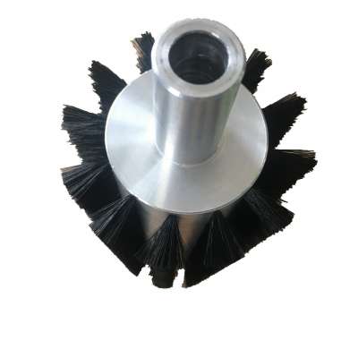 anhui  factory black nylon bristle roller brush  with aluminum alloy shaft