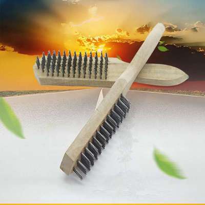 factory selling directly  wooden handle wire brush for  polishing  wood and furniture